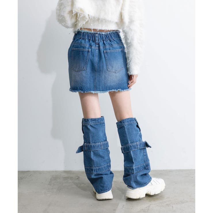 フリンジデニムミニスカート | RMAF NICE CLAUP / OLIVE des OLIVE | 詳細画像5