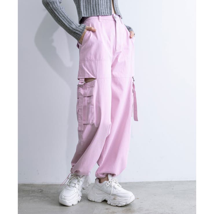 サイドスリットベルトカーゴパンツ[品番：OLOW0012068]｜RMAF NICE