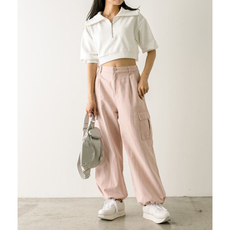 ハーフZIPクロップドスウェット[品番：OLOW0011716]｜RMAF NICE CLAUP 