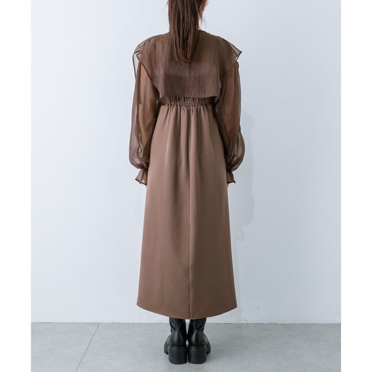 ビッグカラーボレロ付きワンピース[品番：OLOW0011847]｜OLIVE des