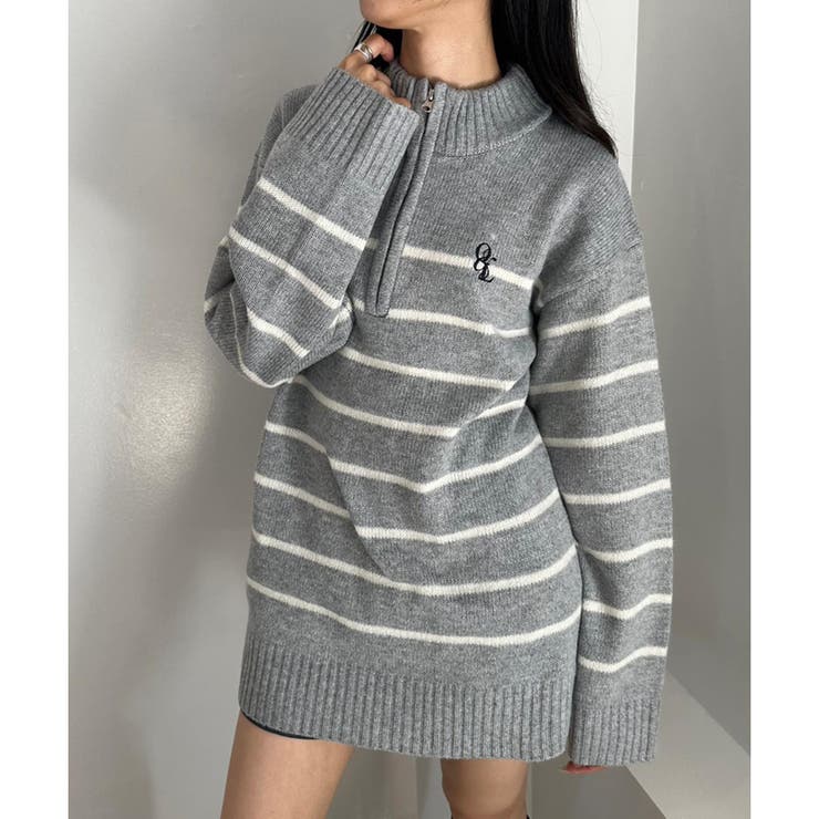 ハーフZIPチュニックワンピース[品番：OLOW0012076]｜RMAF NICE CLAUP