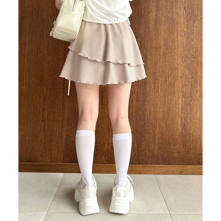 パンツレイヤードフレアミニスカート | RMAF　NICE CLAUP / OLIVE des OLIVE | 詳細画像11 