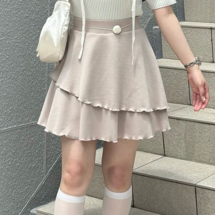 banal chic bizarreオリーブグリーン ミニスカート ロープ付き セール】ちびフリルバルーンミニスカート（スカート）｜OLIVE