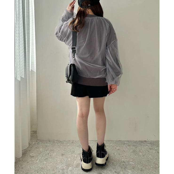 チュール重ねゆったりカーディガン | RMAF NICE CLAUP / OLIVE des OLIVE | 詳細画像14