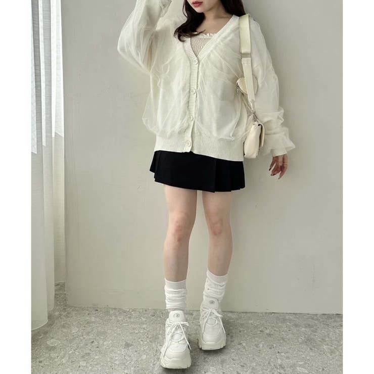 チュール重ねゆったりカーディガン | RMAF NICE CLAUP / OLIVE des OLIVE | 詳細画像17