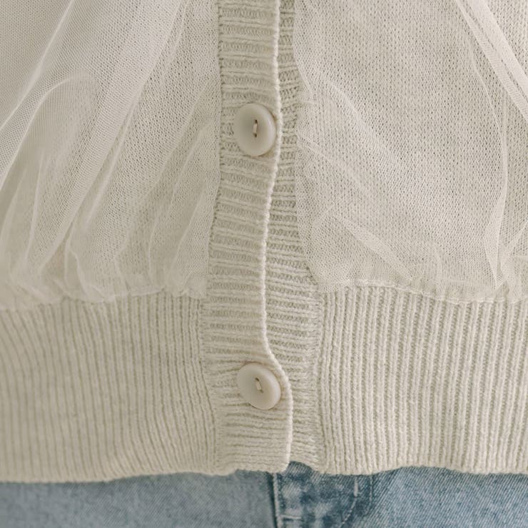 チュール重ねゆったりカーディガン | RMAF NICE CLAUP / OLIVE des OLIVE | 詳細画像26