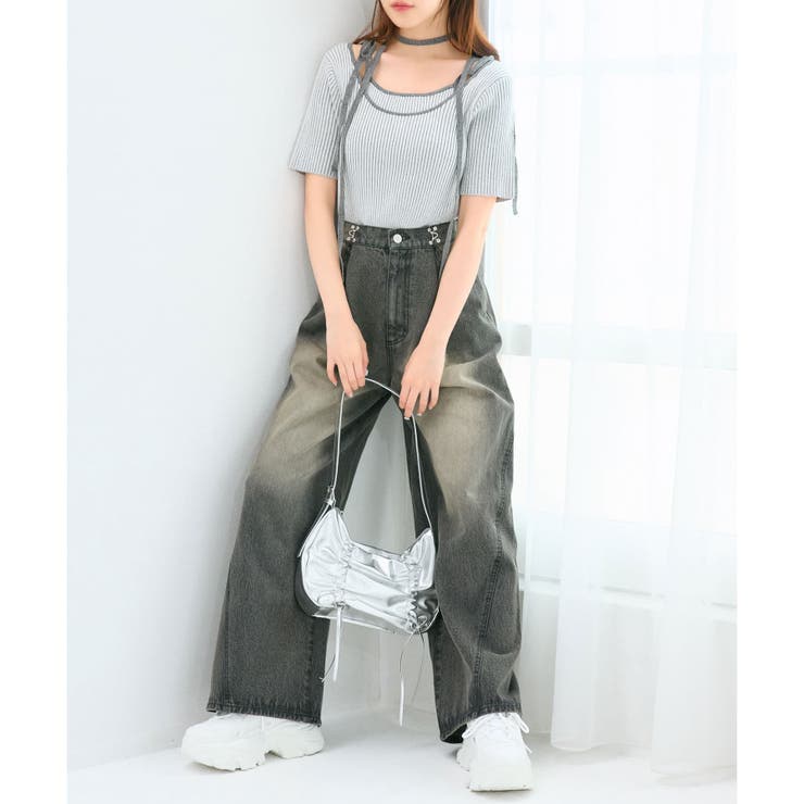 【OLIVE des OLIVE】肩リボンレイヤードリブニット | NICE CLAUP / OLIVE des OLIVE　OUTLET | 詳細画像9 