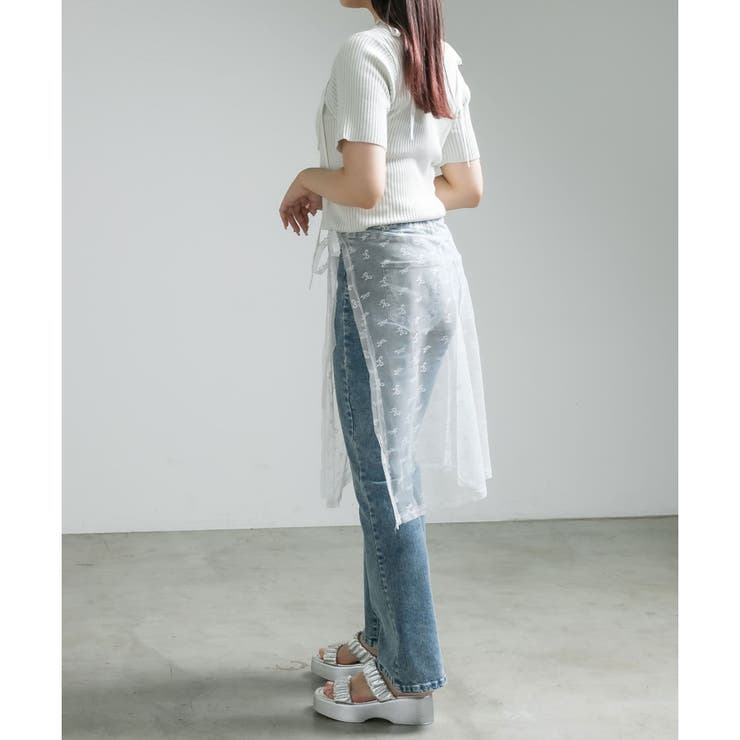 【OLIVE des OLIVE】肩リボンレイヤードリブニット | NICE CLAUP / OLIVE des OLIVE　OUTLET | 詳細画像13 
