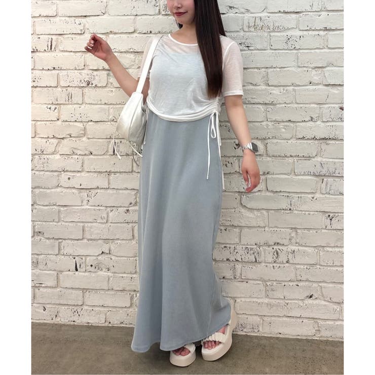 サックス | テレコキャミワンピ＋シアトップ | RMAF　NICE CLAUP / OLIVE des OLIVE