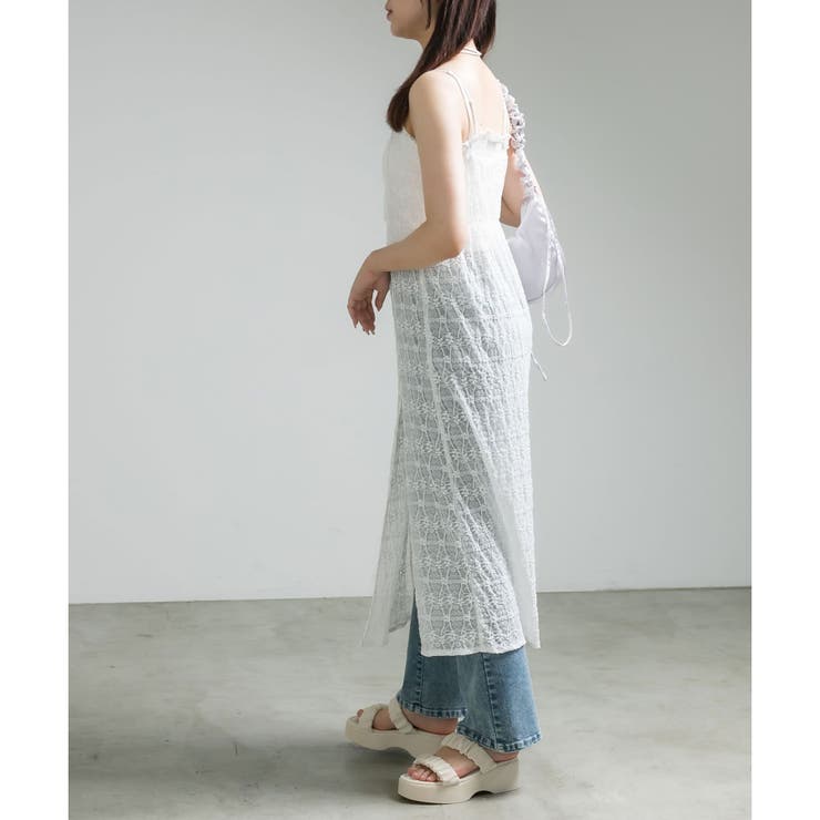 チョーカー付きレースキャミワンピース[品番：OLOW0013902