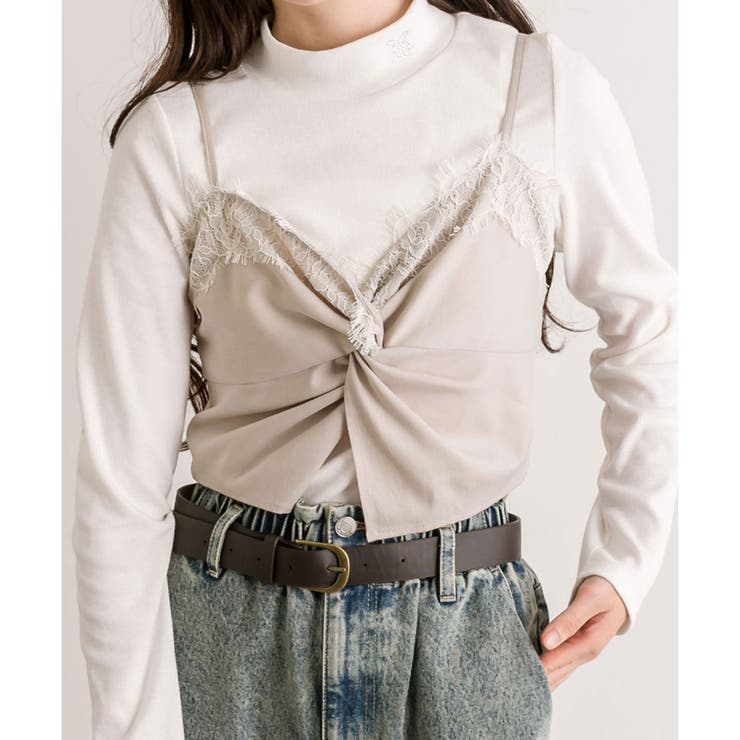 アイボリー | 【OLIVE des OLIVE】レースツイストビスチェ | NICE CLAUP / OLIVE des OLIVE　OUTLET