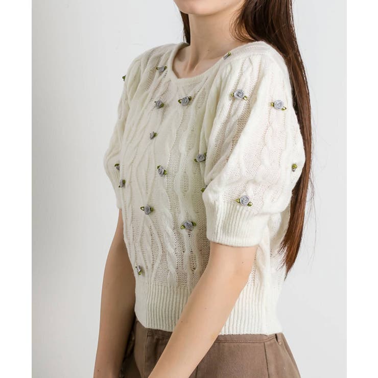 【OLIVE des OLIVE】Roseニット | NICE CLAUP / OLIVE des OLIVE OUTLET | 詳細画像6