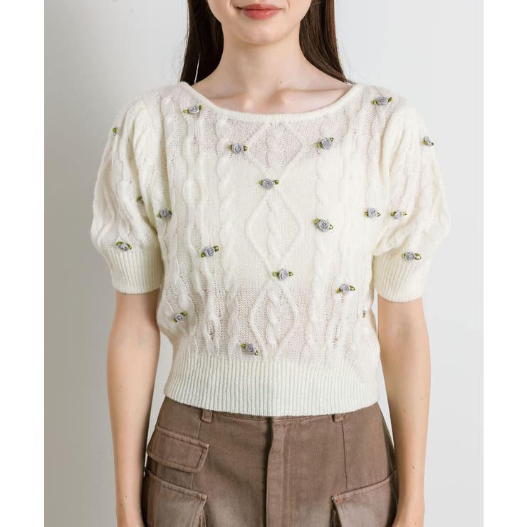 【OLIVE des OLIVE】Roseニット | NICE CLAUP / OLIVE des OLIVE OUTLET | 詳細画像9