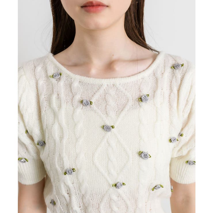 【OLIVE des OLIVE】Roseニット | NICE CLAUP / OLIVE des OLIVE OUTLET | 詳細画像12