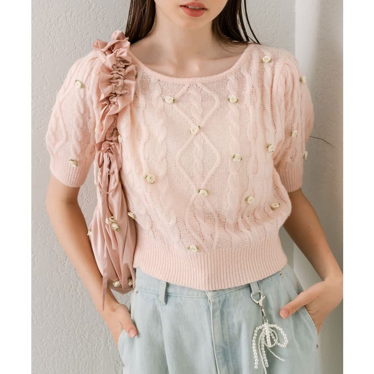 【OLIVE des OLIVE】Roseニット | NICE CLAUP / OLIVE des OLIVE OUTLET | 詳細画像15