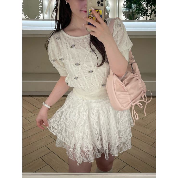 【OLIVE des OLIVE】Roseニット | NICE CLAUP / OLIVE des OLIVE OUTLET | 詳細画像3