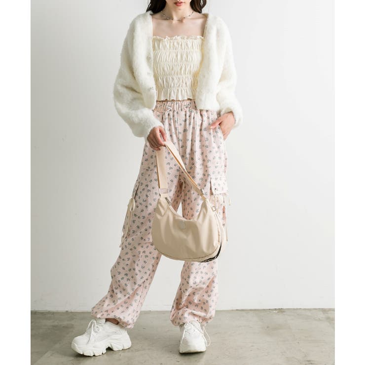 【OLIVE des OLIVE】ブークレ起毛ショートカーデ | NICE CLAUP / OLIVE des OLIVE　OUTLET | 詳細画像5 