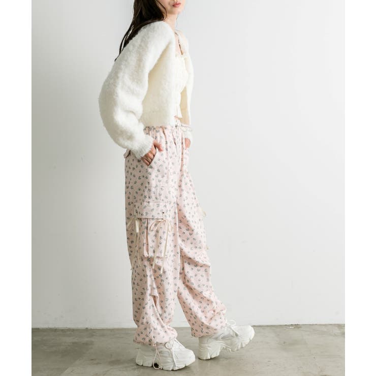 【OLIVE des OLIVE】ブークレ起毛ショートカーデ | NICE CLAUP / OLIVE des OLIVE　OUTLET | 詳細画像6 