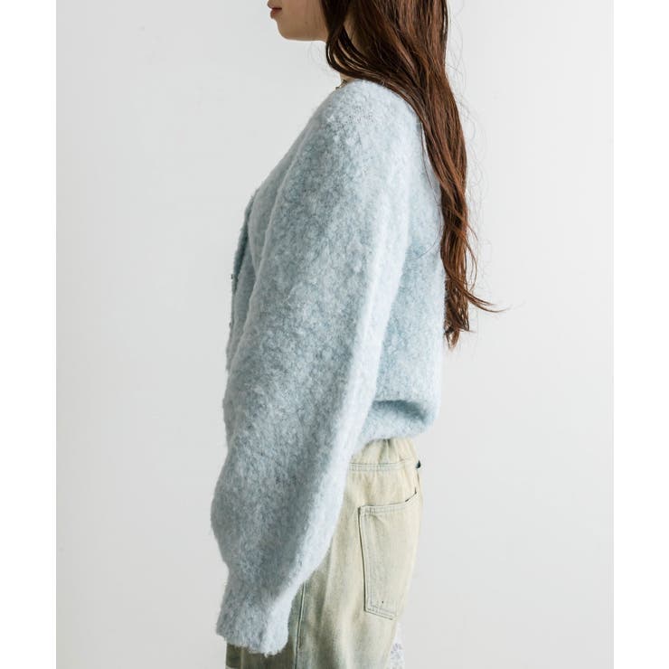 【OLIVE des OLIVE】ブークレ起毛ショートカーデ | NICE CLAUP / OLIVE des OLIVE　OUTLET | 詳細画像18 
