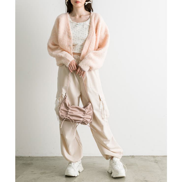 【OLIVE des OLIVE】ブークレ起毛ショートカーデ | NICE CLAUP / OLIVE des OLIVE　OUTLET | 詳細画像26 