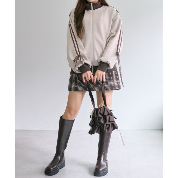 OLIVE des OLIVE】レースリボントラックジャケット[品番