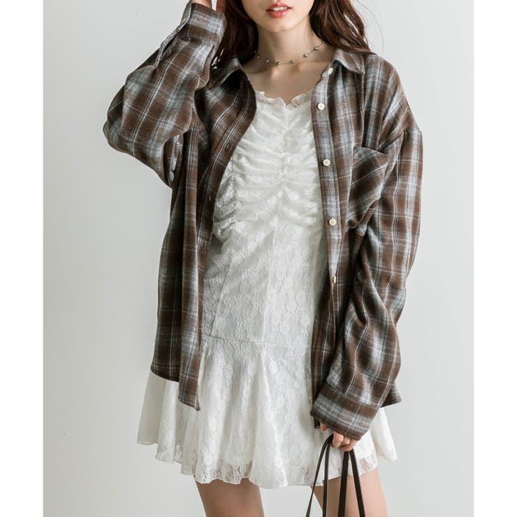 OLIVE des OLIVE】胸ギャザーレースミニワンピース[品番：NCLW0014778]｜NICE CLAUP / OLIVE des OLIVE  OUTLET（ナイスクラップ オリーブデオリーブ アウトレット）のレディースファッション通販｜SHOPLIST（ショップリスト）