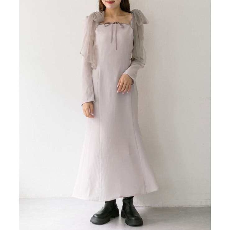 ブラウスSETリボン取り外しワンピース[品番：NCLW0014779]｜NICE CLAUP / OLIVE des OLIVE  OUTLET（ナイスクラップ オリーブデオリーブ アウトレット）のレディースファッション通販｜SHOPLIST（ショップリスト）