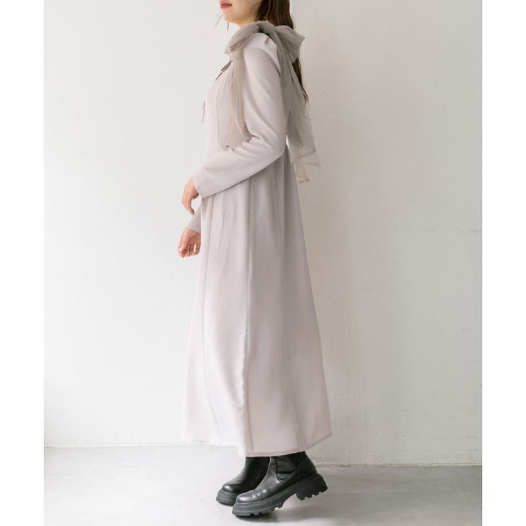 ブラウスSETリボン取り外しワンピース[品番：NCLW0014779]｜NICE CLAUP / OLIVE des OLIVE  OUTLET（ナイスクラップ オリーブデオリーブ アウトレット）のレディースファッション通販｜SHOPLIST（ショップリスト）
