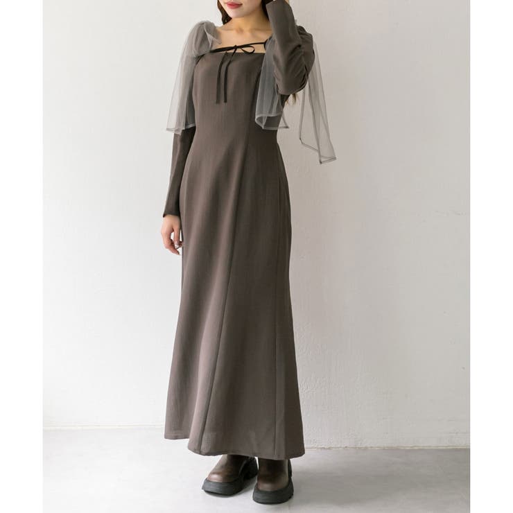 ブラウスSETリボン取り外しワンピース[品番：NCLW0014779]｜NICE CLAUP / OLIVE des OLIVE  OUTLET（ナイスクラップ オリーブデオリーブ アウトレット）のレディースファッション通販｜SHOPLIST（ショップリスト）