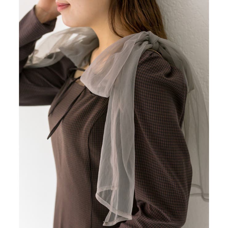 ブラウスSETリボン取り外しワンピース[品番：NCLW0014779]｜NICE CLAUP / OLIVE des OLIVE  OUTLET（ナイスクラップ オリーブデオリーブ アウトレット）のレディースファッション通販｜SHOPLIST（ショップリスト）