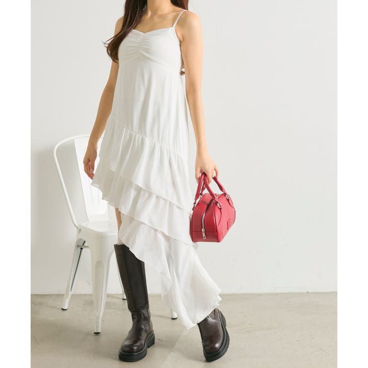 【OLIVE des OLIVE】アシメキャミワンピ | NICE CLAUP / OLIVE des OLIVE　OUTLET | 詳細画像2 