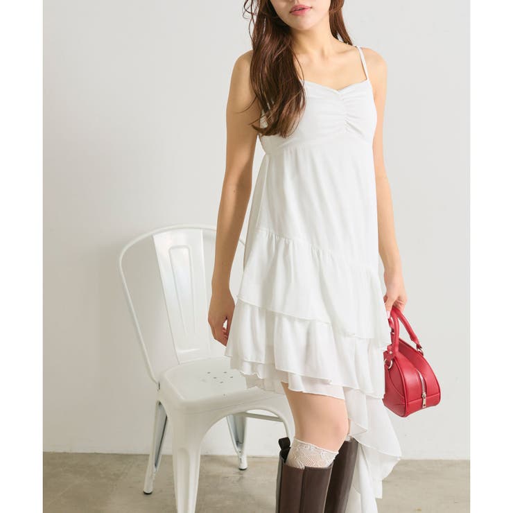 【OLIVE des OLIVE】アシメキャミワンピ | NICE CLAUP / OLIVE des OLIVE　OUTLET | 詳細画像5 