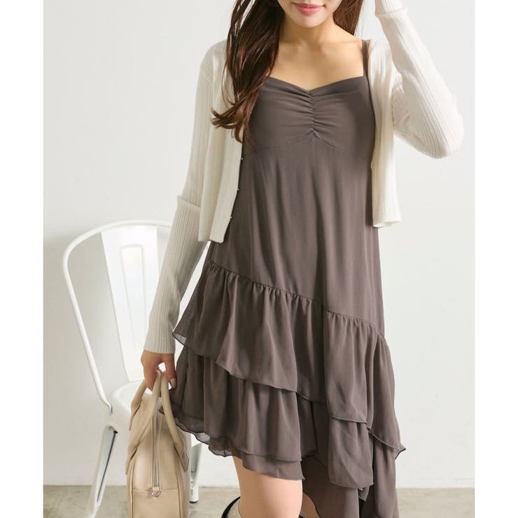 【OLIVE des OLIVE】アシメキャミワンピ | NICE CLAUP / OLIVE des OLIVE　OUTLET | 詳細画像12 