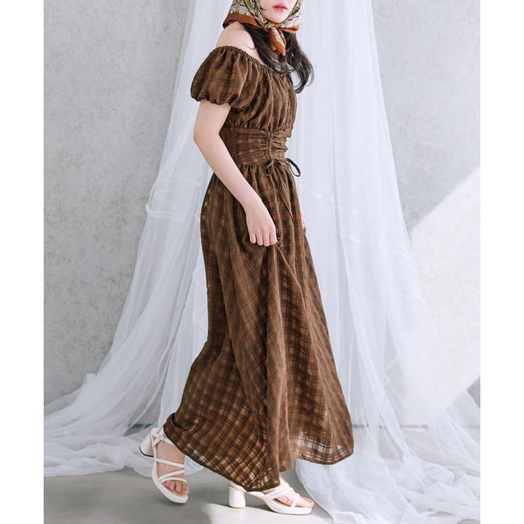 OLIVE des OLIVE】ウエストドロストワンピ[品番：NCLW0016038