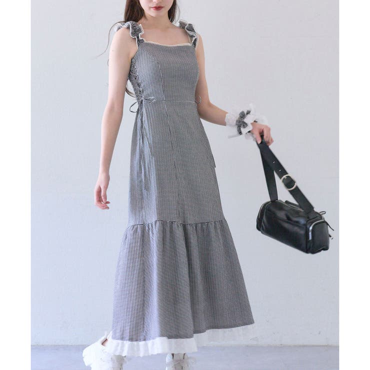 OLIVE des OLIVE】サイドレースアップワンピース[品番