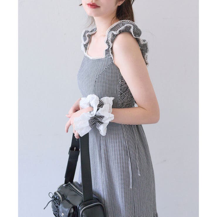 OLIVE des OLIVE ノースリーブワンピース グレー OLIVE des OLIVE（オリーブデオリーブ）｜ワンピース/ドレス