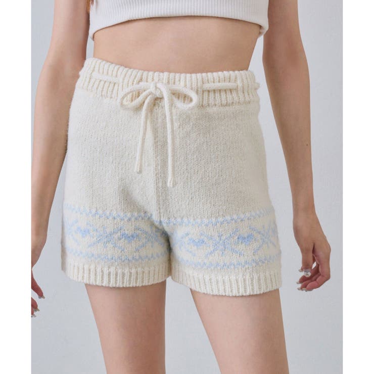 【OLIVE des OLIVE】ニットショートパンツ | NICE CLAUP / OLIVE des OLIVE　OUTLET | 詳細画像4 