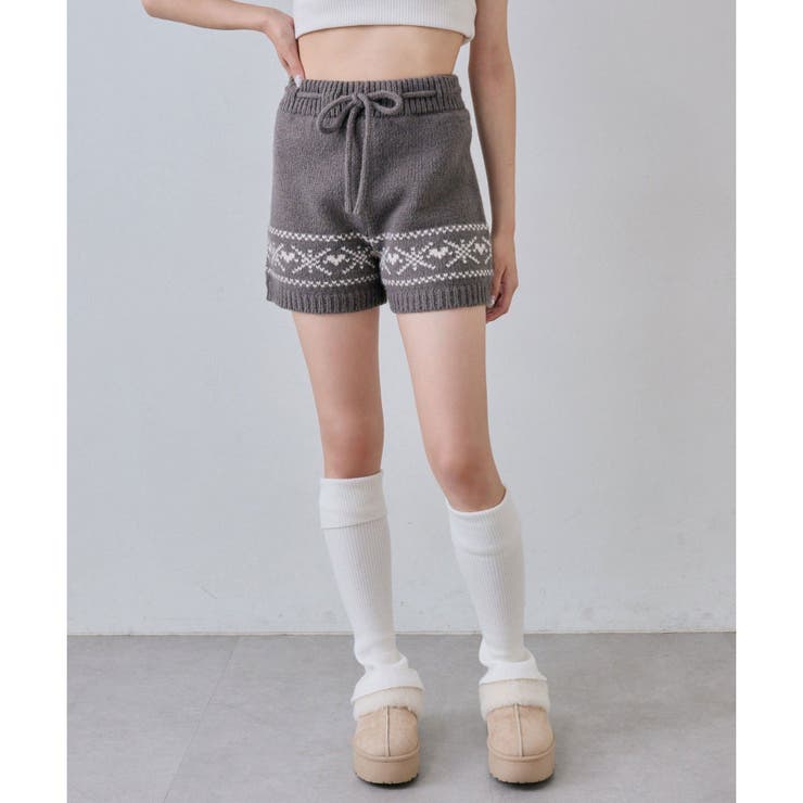 スミクロ | 【OLIVE des OLIVE】ニットショートパンツ | NICE CLAUP / OLIVE des OLIVE　OUTLET