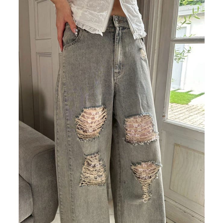 OLIVE des OLIVE】ワイドデニムパンツ[品番：NCLW0016700]｜NICE CLAUP