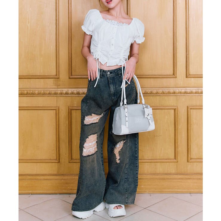OLIVE des OLIVE】ワイドデニムパンツ[品番：NCLW0016700]｜NICE CLAUP