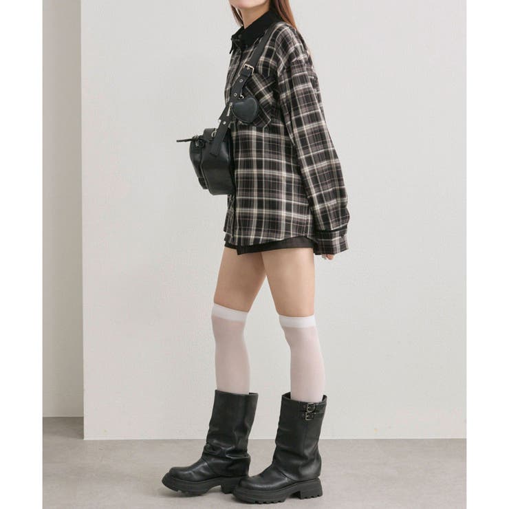 【OLIVE des OLIVE】配色カラービッグシャツ | NICE CLAUP / OLIVE des OLIVE　OUTLET | 詳細画像18 