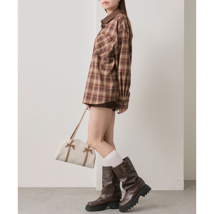 【OLIVE des OLIVE】配色カラービッグシャツ | NICE CLAUP / OLIVE des OLIVE　OUTLET | 詳細画像11 