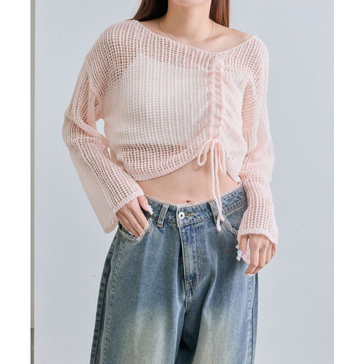 【OLIVE des OLIVE】ドロストニット | NICE CLAUP / OLIVE des OLIVE　OUTLET | 詳細画像11 