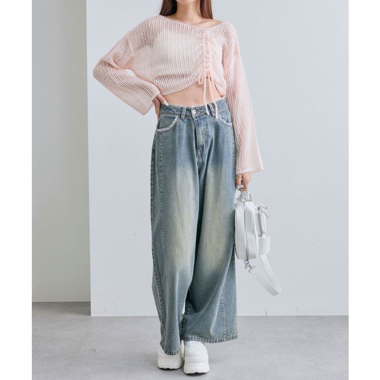 【OLIVE des OLIVE】ドロストニット | NICE CLAUP / OLIVE des OLIVE　OUTLET | 詳細画像14 