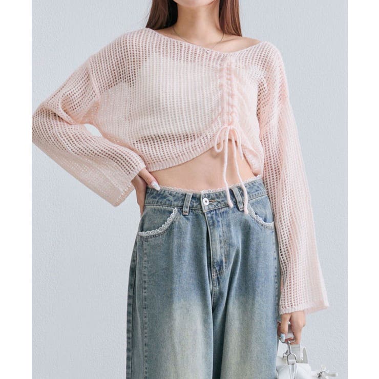 【OLIVE des OLIVE】ドロストニット | NICE CLAUP / OLIVE des OLIVE　OUTLET | 詳細画像17 