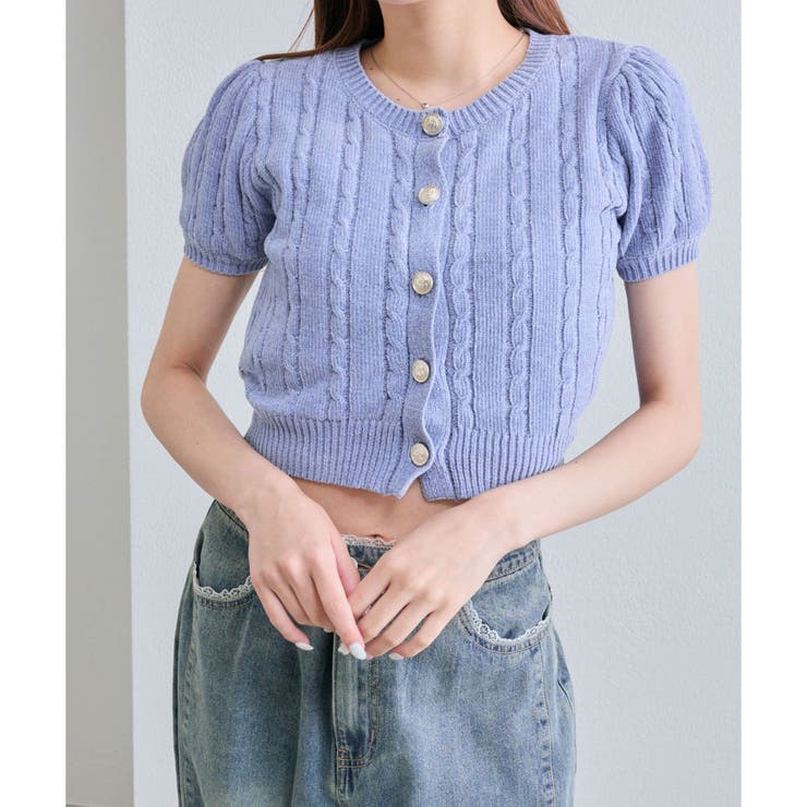 【OLIVE des OLIVE】ふわふわ金ボタンニット | NICE CLAUP / OLIVE des OLIVE　OUTLET | 詳細画像32 