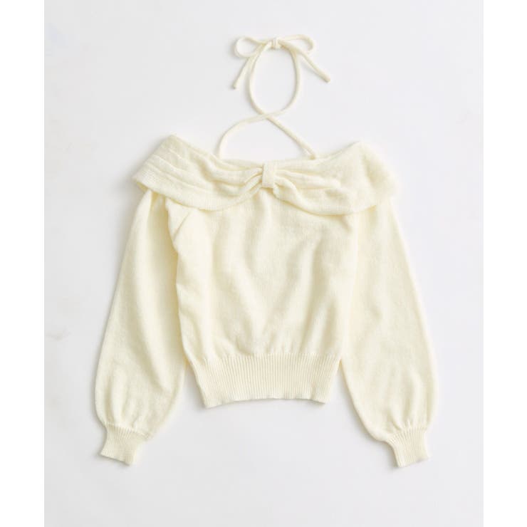 【OLIVE des OLIVE】リボンオフショルニット | NICE CLAUP / OLIVE des OLIVE　OUTLET | 詳細画像6 