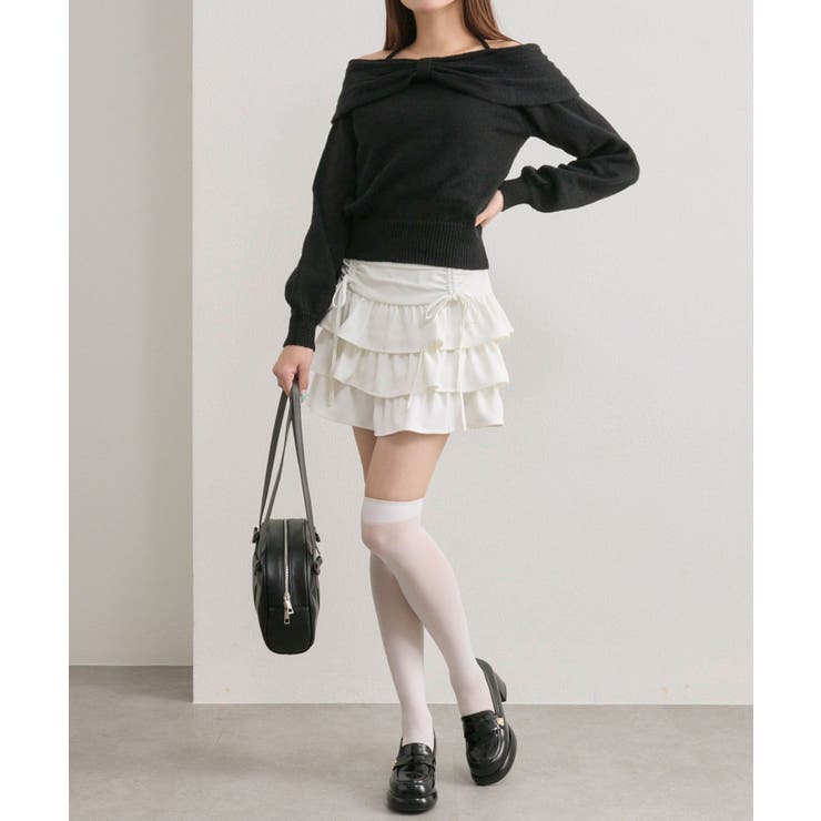 【OLIVE des OLIVE】リボンオフショルニット | NICE CLAUP / OLIVE des OLIVE　OUTLET | 詳細画像9 