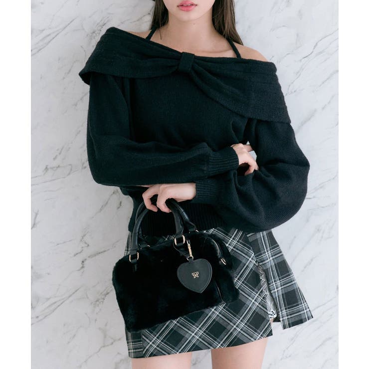 【OLIVE des OLIVE】リボンオフショルニット | NICE CLAUP / OLIVE des OLIVE　OUTLET | 詳細画像13 