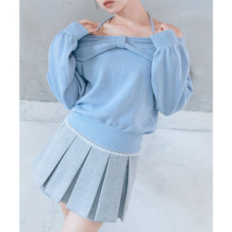 【OLIVE des OLIVE】リボンオフショルニット | NICE CLAUP / OLIVE des OLIVE　OUTLET | 詳細画像18 